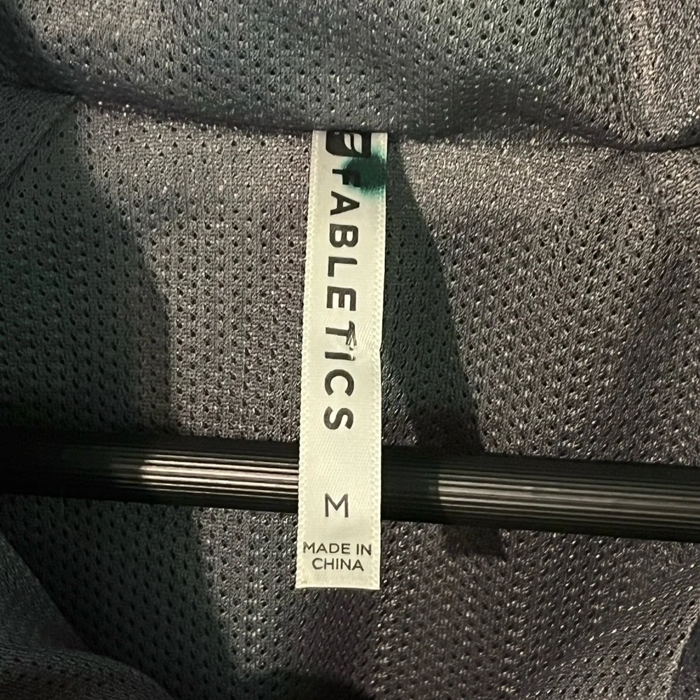 Fabletics Danielle Water Resistant Athletic Jacket Grey‎ & Pink Women's Medium